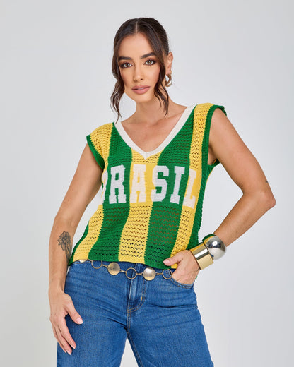 Regata Tricot Brasil — Brazilcore 2026 🇧🇷